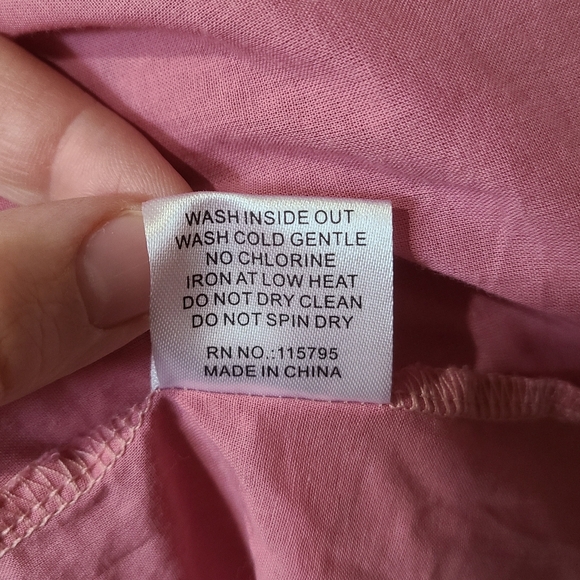 Mikarose Pink Dress w. Puffed sleeves NWOT - Picture 12 of 13